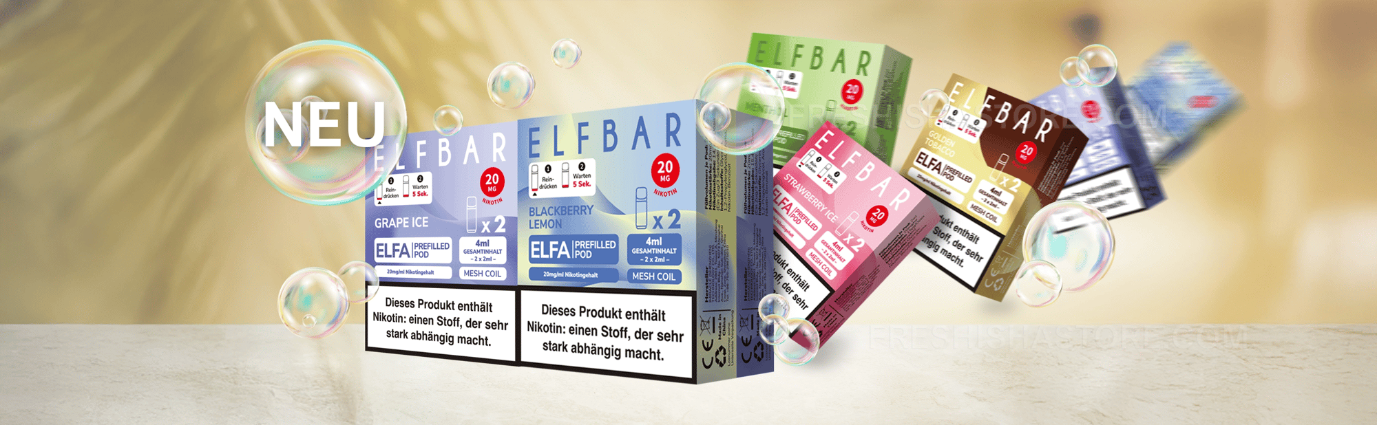 5x neue Elfbar ELFA Sorten | der große Test